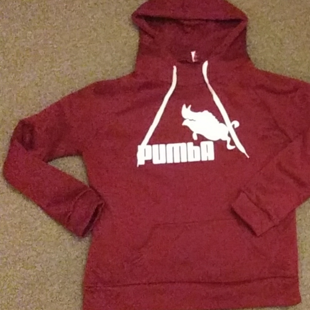Maroon PUMBA hoodie